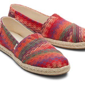 NIB TOMS Alpargata Rope Espadrille - pink multi - TOMS - 10